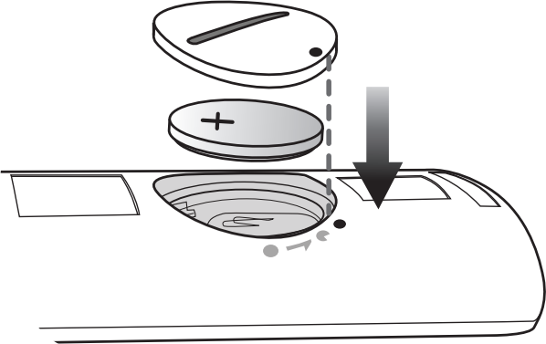 diagram of installing battery