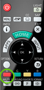 Mute button on TV remote.