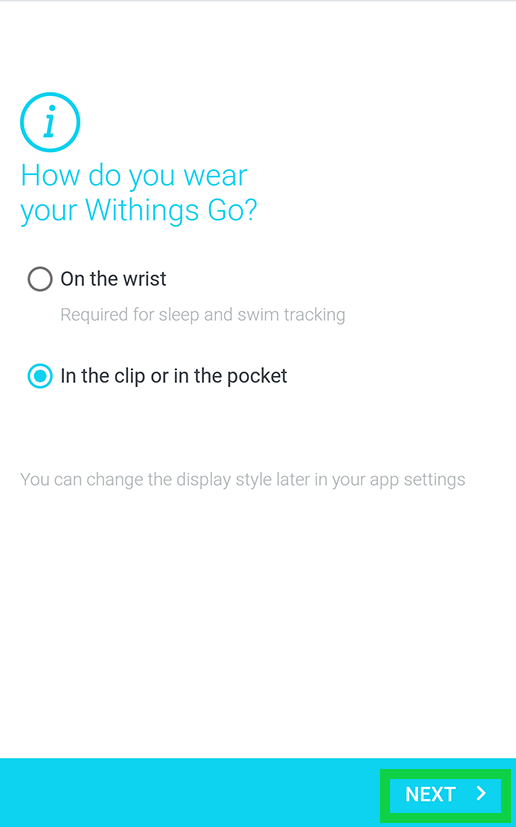 how do you wear your withings go with next highlighted