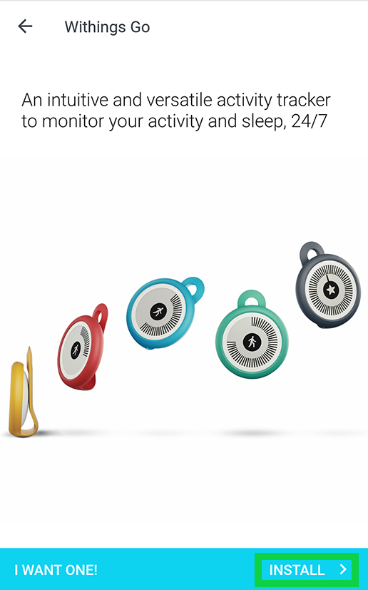 Install button highlighted
