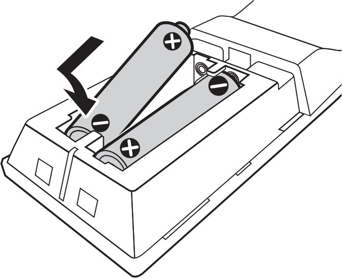 diagram of installing batteries