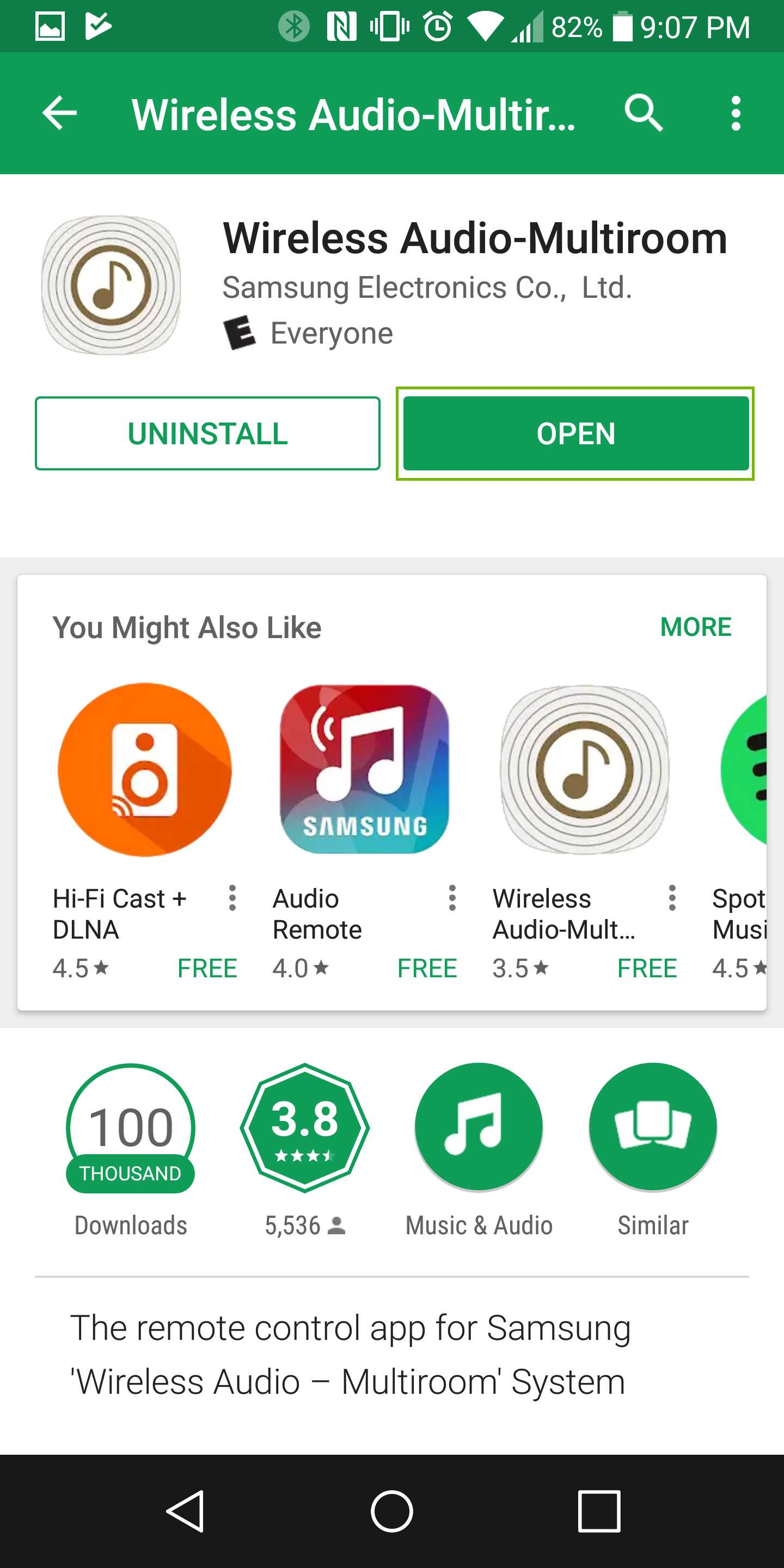 app store page with open highlighted