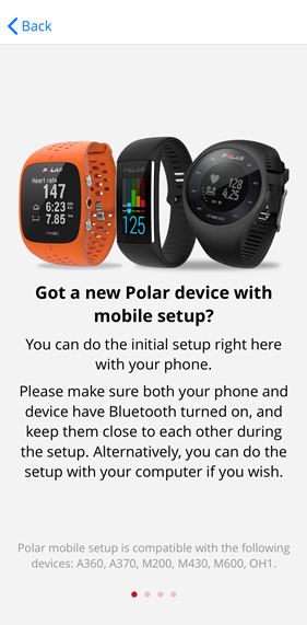 polar flow app add device 