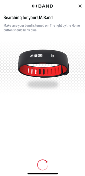 Status page indicating that pairing is in progress