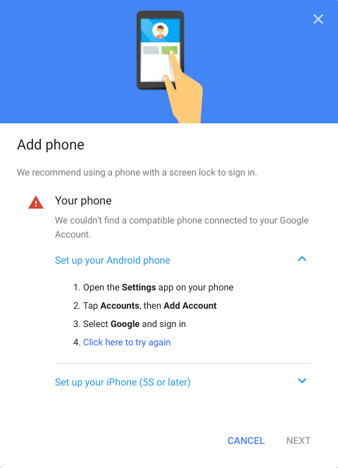 Overview of phone setup.