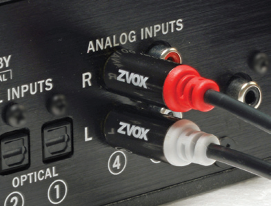 audio jacks on back of sound base