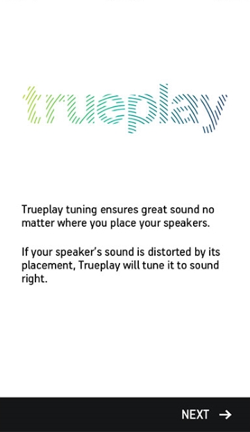 Trueplay introductory screen