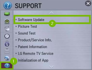Others and Software Update options highlighted in settings.