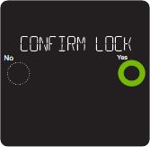 Confirm lock? Yes.
