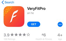 VeryFitPro app install page
