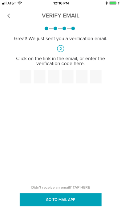 August Home verify email page