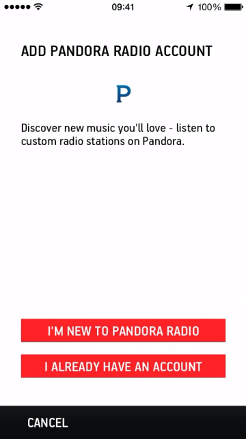 Adding account for music service
