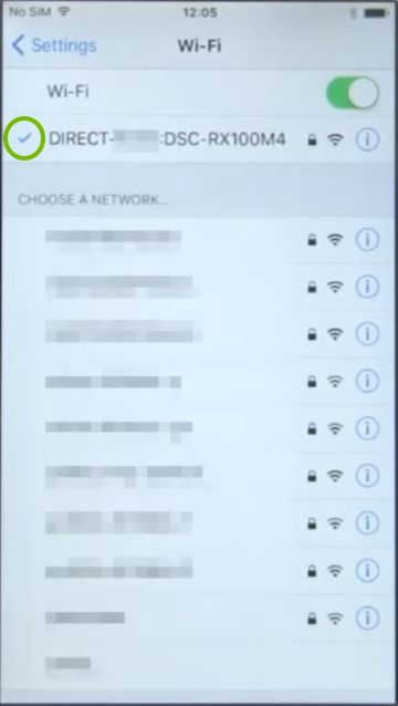 Phone screen with checkmark highlighted.