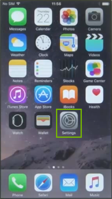 Phone screen with app icon highlighted.