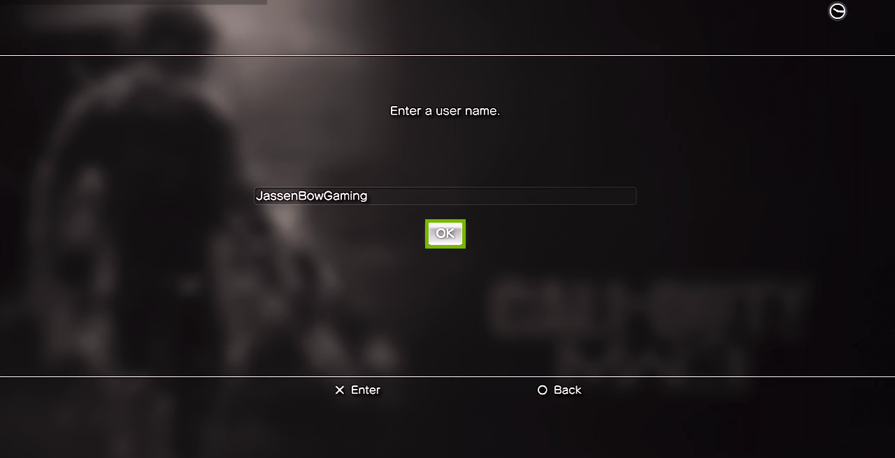 OK button. Screenshot.