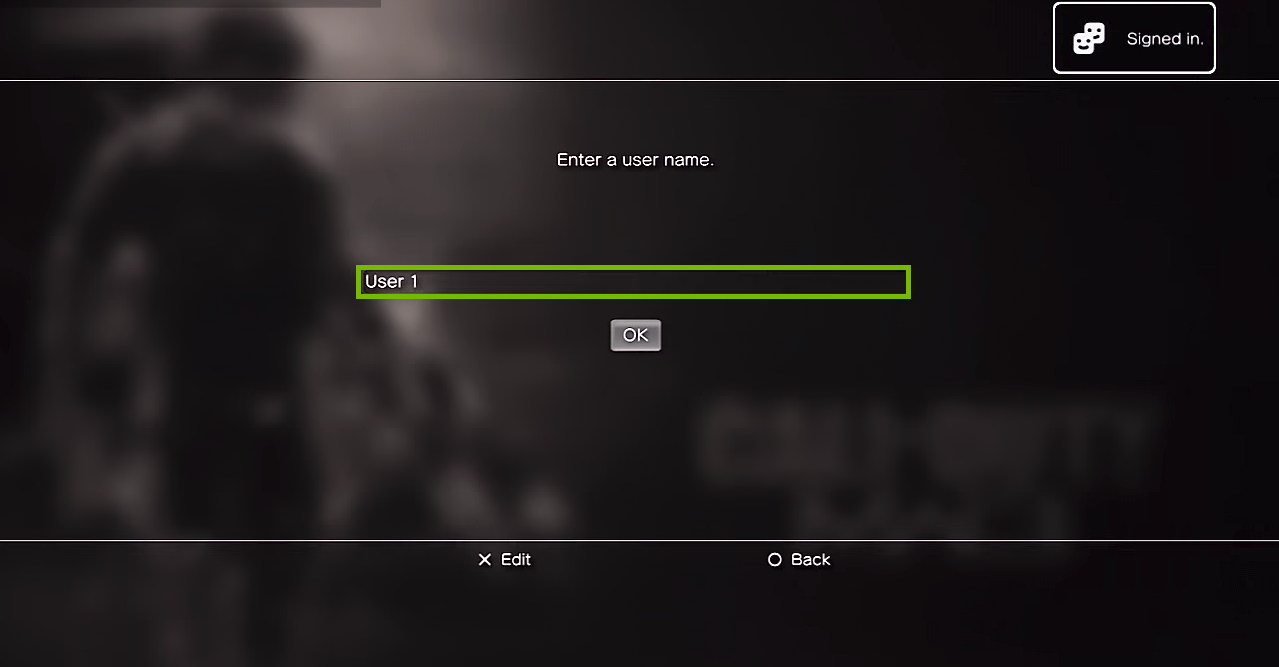 User name field on the create new user screen. Screenshot.