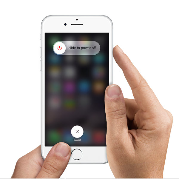 Picture of powering off a smartphone