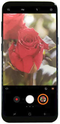 Camera app open with gallery option higlighted.
