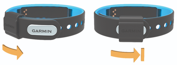 Garmin Vivosmart clasp being secured.