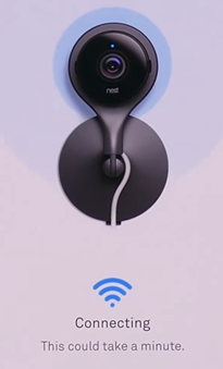 Device connecting to Wi-Fi screen