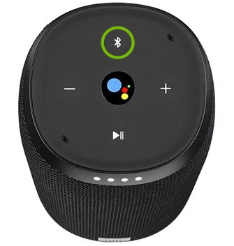 JBL Link 10 Bluetooth button.