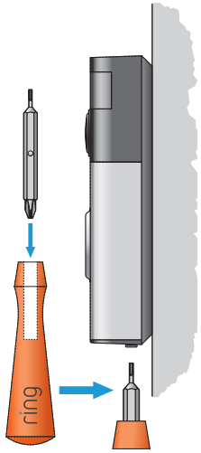 Diagram of tightening security screws