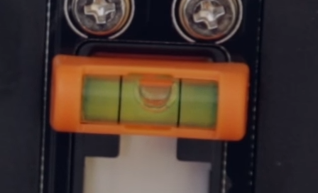 Detail of bubble in level