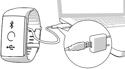 diagram of connecting the smartwatch to power