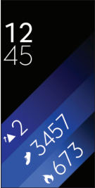 Samsung Gear Fit2 smartwatch home screen