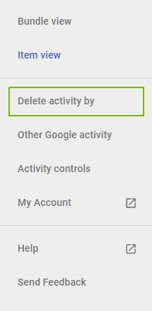 Delete activity by highlighted
