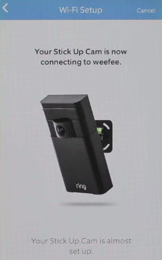 Mobile app device connecting screen