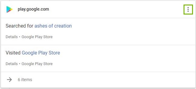 Menu button highlighted