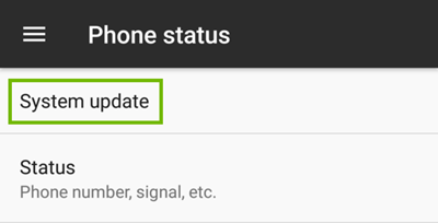 Android system update