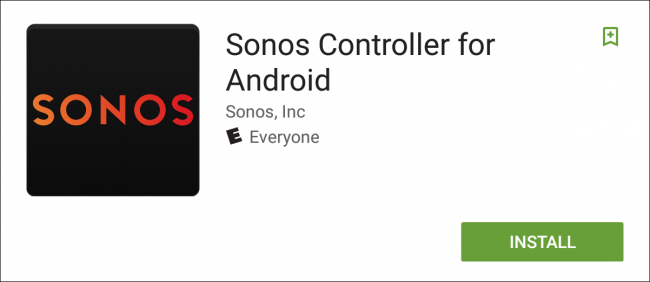 Sonos Controller Android installation screen