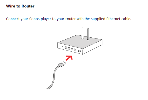 Ethernet connection request screen