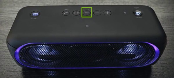 Add button highlighted