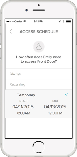 August home app access schedule