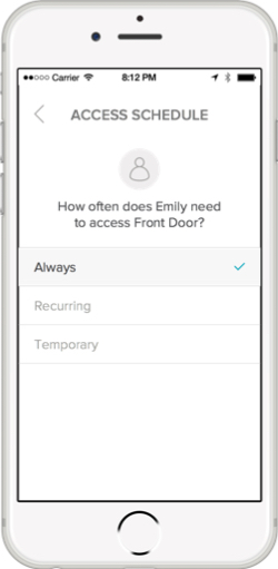 August home app access schedule