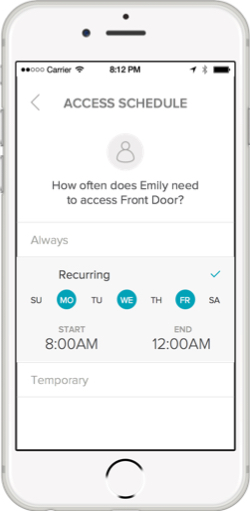 August home app access schedule