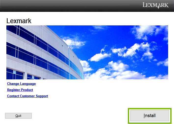 install highlighted on install screen