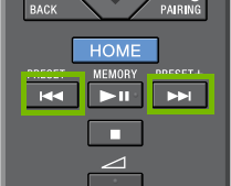 Remote Fast Forward Rewind for radio. Illustration