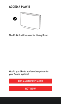 Finishing up speaker setup or adding another