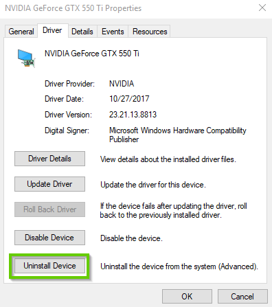 Windows 10 uninstall driver prompt