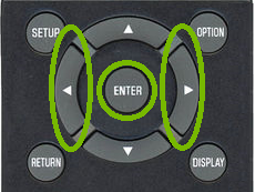 Yamaha Remote Left Right Enter Keys