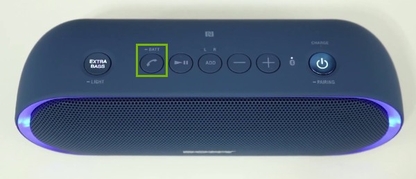 Call button highlighted