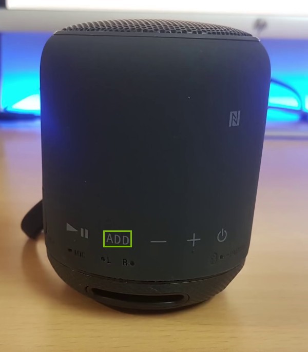 Add button highlighted