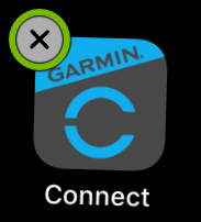 Removal option highlighted on mobile app icon.