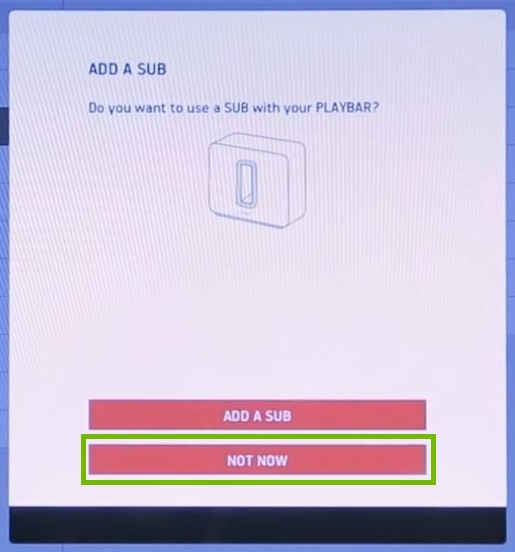 Add a sub with not now highlighted