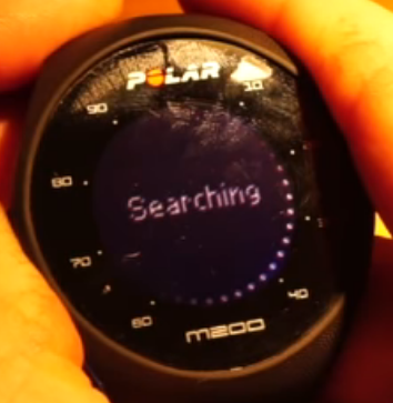 Polar M200 device searching for a device to pair with.