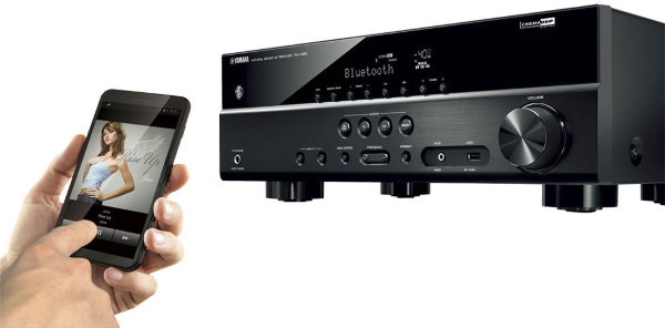 Playing music via bluetooth to AV receiver.